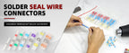 50-500Pcs Boxed Solder Seal Wire Connectors Kit 3:1 Heat Shrink Butt Connectors Waterproof Insulated Electrical Terminals