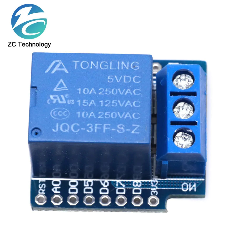 One Channel Wemos D1 Mini Relay Shield Wemos D1 Mini Relay Module for ESP8266 Development Board 1 Channel