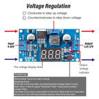 5 Pack LM2596S Buck Converter High Efficiency DC-DC Converter Voltage Regulator 3.0-40V to 1.5-35V Adjustable Output