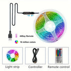 USB LED Strip Light APP Control IR Bluetooth Tape RGB IR Bedroom Living Room Self-adhesive TV Backlight Remote Lamp Diode Lights