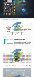 TZT SuperMini ESP32-C6 WiFi+Bluetooth ESP32 Development Board Microcontroller Programming Learning Controller Core Module