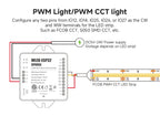 SP805E ESP32 WLED Controller WiFi Music LED Controller for Addressable WS2811 WS2812 WS2814 WS2815 SK6812 PWM CCT RGB Cob Strips