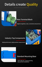 3 Phase AC Current Transducer 0-1A 0-5A 0-10A 0-20A Current Sensor 4-20mA 0-10V 0-5V AC Current Transmitter