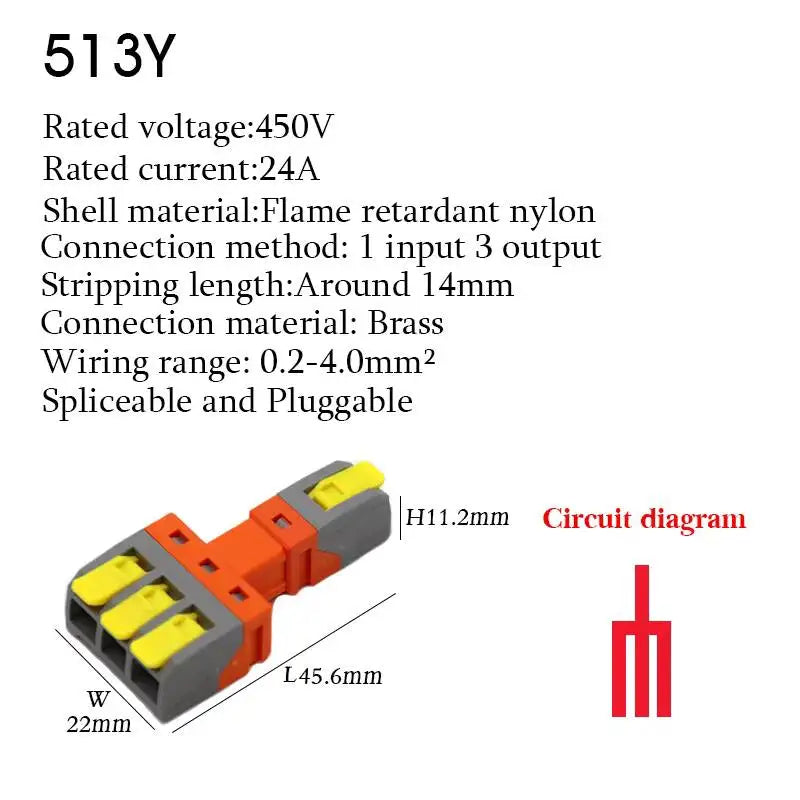 10PCS Electrical Quick Terminal Blocks Lever Universal Compact Cable LED Wire Connectors 1/2/3/4/8/10 Pins Plugable Spliceable