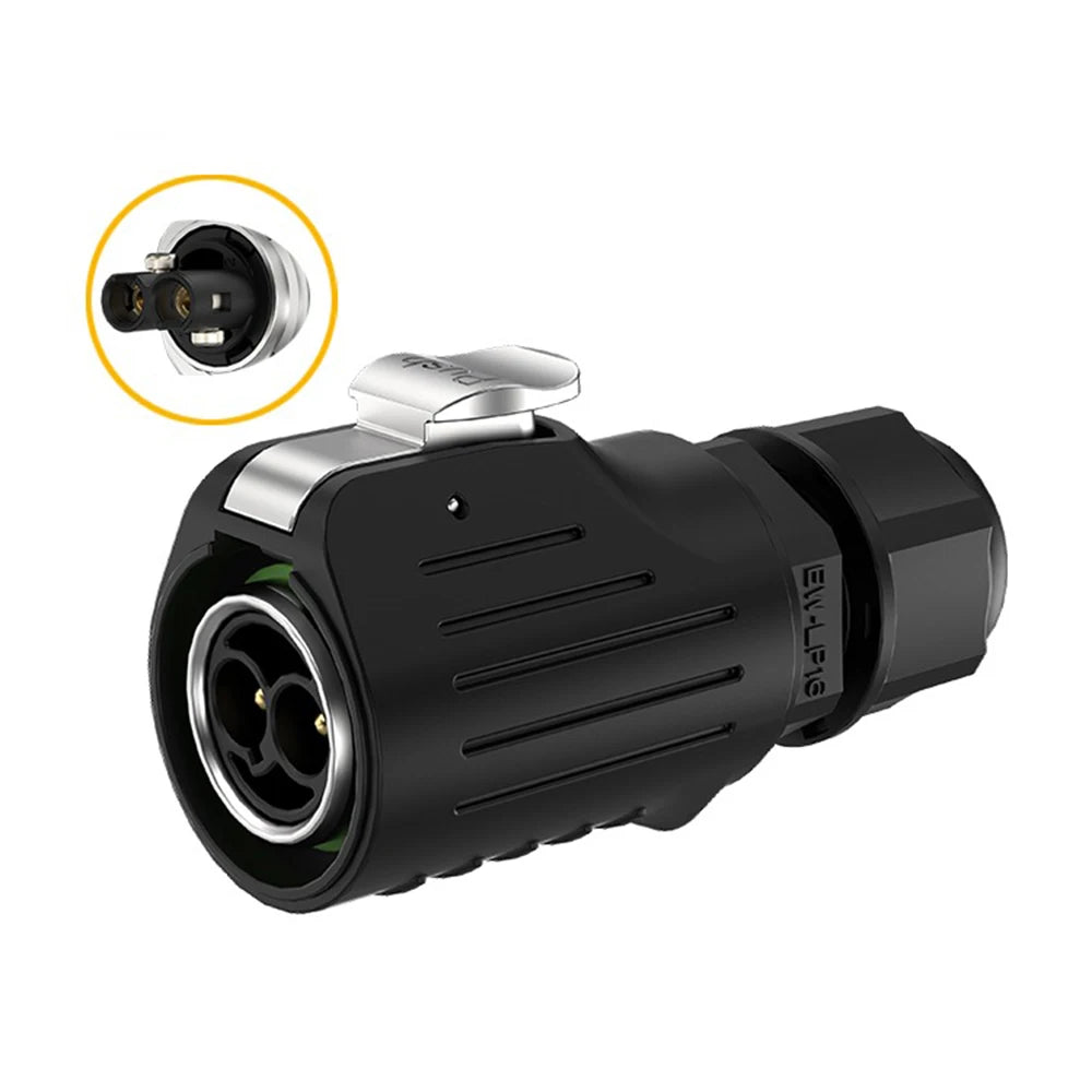 EW-LP16 IP68 Waterproof 20A 600V AC 2Pin 3Pin Crimping Quick Connection Power Aviation Connector Male Plug Female Socket Panel