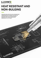 S-160 TE-509/502/508/610 LW-M3/M4 Silicone Soldering Mat ESD Antistatic Heat Resistant Insulation Repair Working Mat
