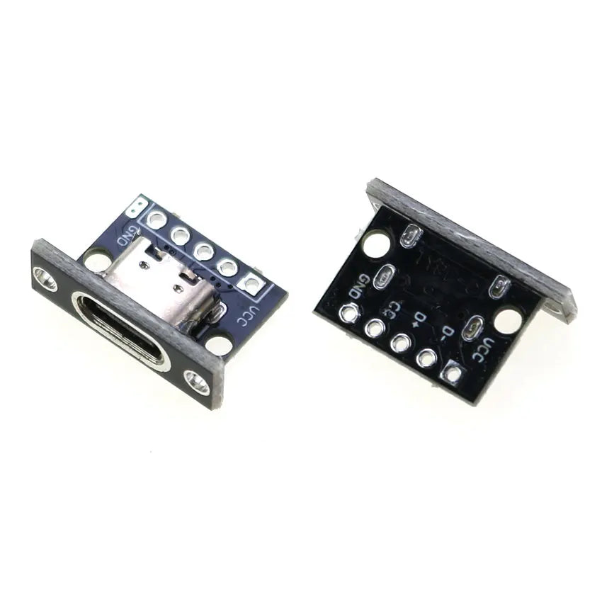 1pcs USB 3.1 Type C Female Double-sided Positive Negative Plug-in Test Board With PCB Board Type-c Connector Data Charging Port