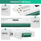Motion Sensor Stair LED Controller 12V 24V Stair Step LED Strip Light Side Pixel Strip Light 1-32 Steps Indoor Stairway Lighting