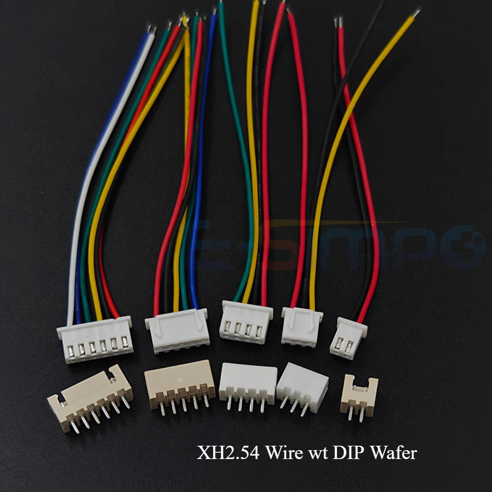 10Set SH1.0 1.25 ZH1.5 PH2.0 XH2.54  Connector Female Housing 10/20/30cm Wire Cable+Male Pin 2/3/4/5/6/7/8/9/10/12P Wafer
