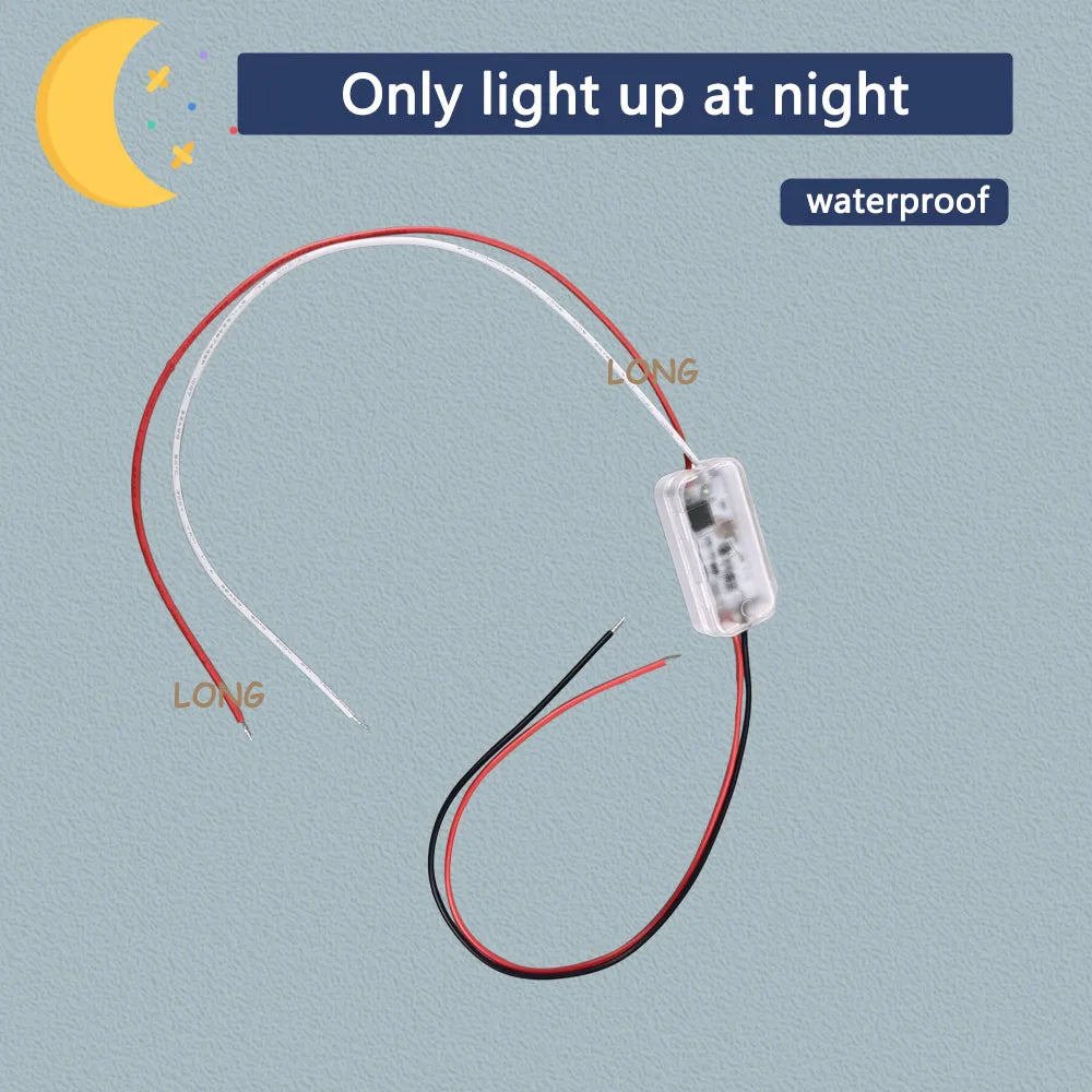 Waterproof Photocell Sensor Switch IP66 12-75V DC 3A Auto On/Off Remote Control Light Sensor