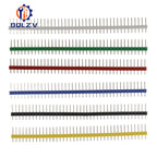10PCS 40 Pin 1x40 Single Row Male 2.54 Breakable Pin Header Connector Strip For Arduino White/Black/Red/Blue/Green/Yellow