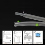 3/8/25M 2:1 Heat Shrink Heatshrink Tube Clear Diameter 0.6mm ~ 150mm Wire Repair DIY Cable Protecctor Sleeving Wrap Tubing