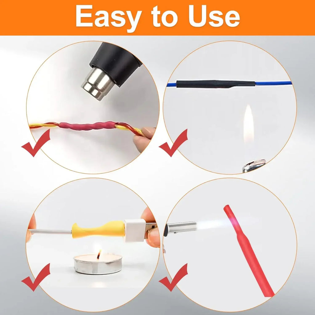 Heat Shrink Tube Kit Thermoresistant Tubing Heat Shrink Wire Wrapping Electrical Connection Cable Insulation Sleeved Protecter