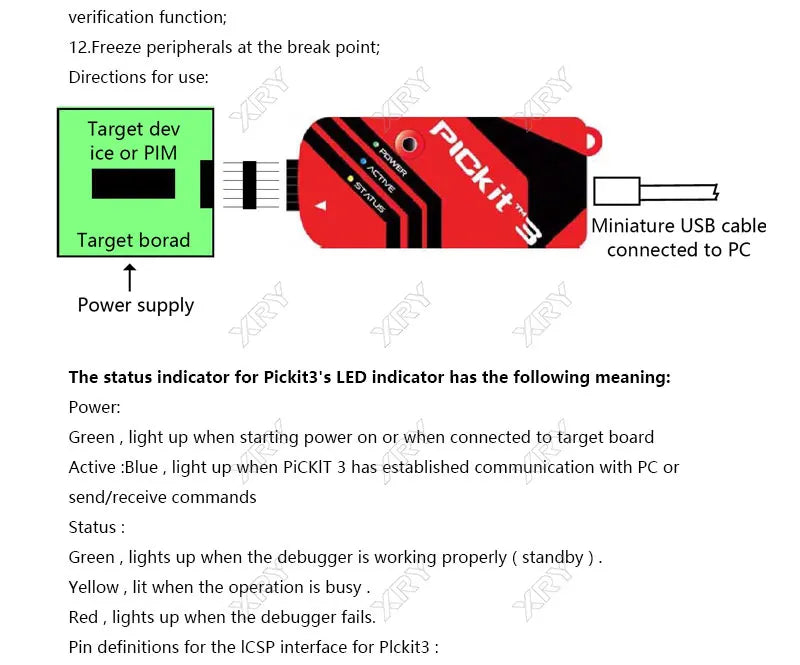 Programador PICKit2 PICKIT3 PICKit3.5 + PIC ICD2 PICKit 2 PICKIT 3 PICKIT 3,5 Adaptador de programación Asiento de programador u