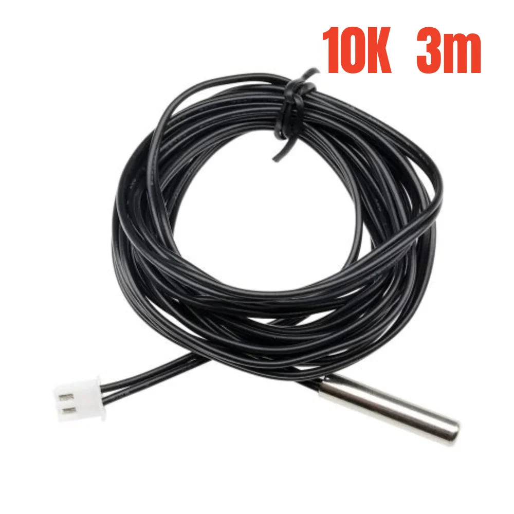 Thermistor Waterproof Temperature Controller Sensor Probe W1209 STC-1000 W3001 Thermostat 0.5m/1m/2m/3m DS18B20 NTC 10K 1% 3950