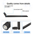 10pcs/lot Wifi Antenna 433MHz 490M SMA-J 4.0dBi High Gain TX433-JKD-20P Omidirectional Straight Rubber Antenna