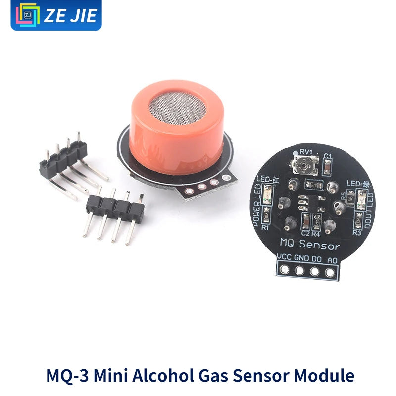 Smoke Gas Sensor Module MQ‑2/3/4/5/6/7/8/9/131/135/136/137, Alcohol Detection