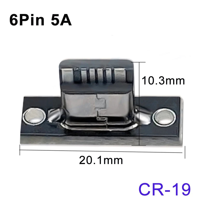 1-10pcs USB 3.1 Type C Socket With Screw Fixing Plate Type-C USB Jack 3.1 Type-C 2Pin 4Pin 5Pin 6Pin Female Connector Jack