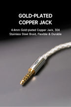HiBy AUX HiFi Audio Cable Male Gold-plated Copper Jack 3.5mm / 4.4mm for R2 R3 R5 R6 R8 MP3 Music Player Dock Car Speaker
