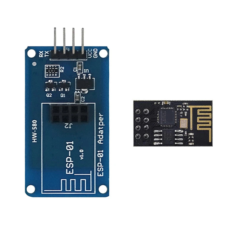 ESP8266 ESP-01 Serial WiFi Wireless Adapter Module 3.3V 5V Esp01 Breakout PCB Adapters Compatible For arduino
