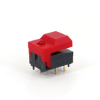 10Pcs PB86-A1 6Pin With LED Momentary SPDT Square Push Button Tact Switch for Stage Equipment Control