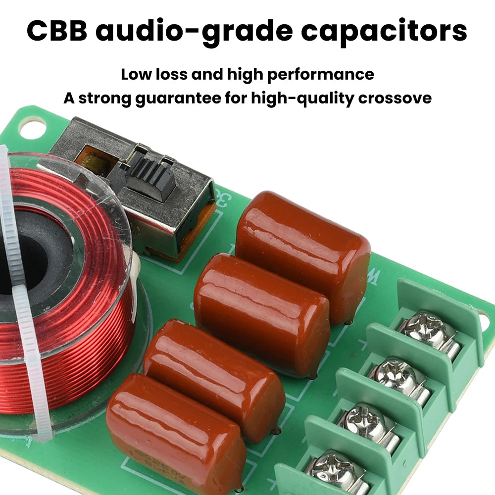 100W 3Way Hifi Tweeter Frequency Divider Treble Audio Crossover Filter Circuit Board Home Theate Car DIY Speakers Filters