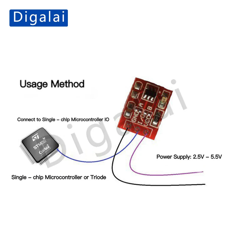 TTP223 Capacitive Touch Key Module: Self-Locking/Non-Locking Single-Channel Switch Retrofit Solution