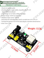 3.3V/5V MB102 Breadboard power module+MB-102 830 points Prototype Bread board for arduino kit +65pcs / 140pcs jumper cable wires