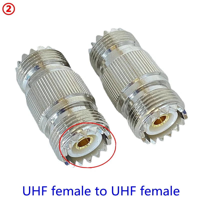 1Pcs SO239 UHF Female Jack To SO239 PL259 UHF Male Female Straight Connector UHF To UHF Female RF Fast Delivery Brass Copper