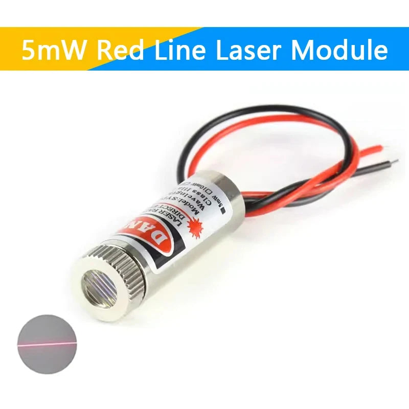 650nm 5mW Red Point / Line / Cross Laser Module Head Glass Lens Focusable Focus Adjustable Laser Diode Head Industrial Class