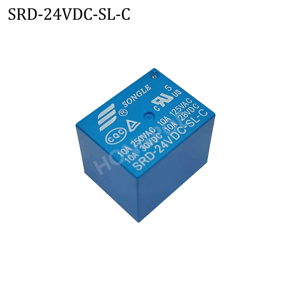 5 Pieces Power Relays SRD-03VDC 05VDC 06VDC 09VDC 12VDC 18VDC 24VDC 48VDC-SL-A SL-C T73 7A 10A 15A 4Pin 5Pin for Electronics