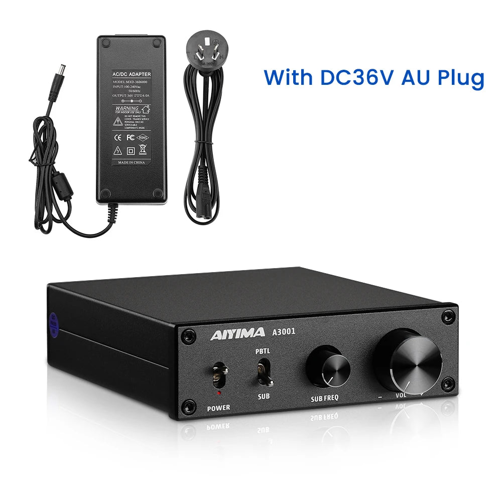 AIYIMA Audio A3001 TPA3255 Subwoofer Amplifier 300W HIFI Speaker Amplifier Mono Sound Power Amplificador Class D Home Audio Amp