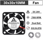Gdstime Brushless Turbo Fan 24V Dual Ball 30mm 40mm 50mm For 3D Printer Fan DC Blower Cooling Fan 3010 4010 4020 5015 Clooer