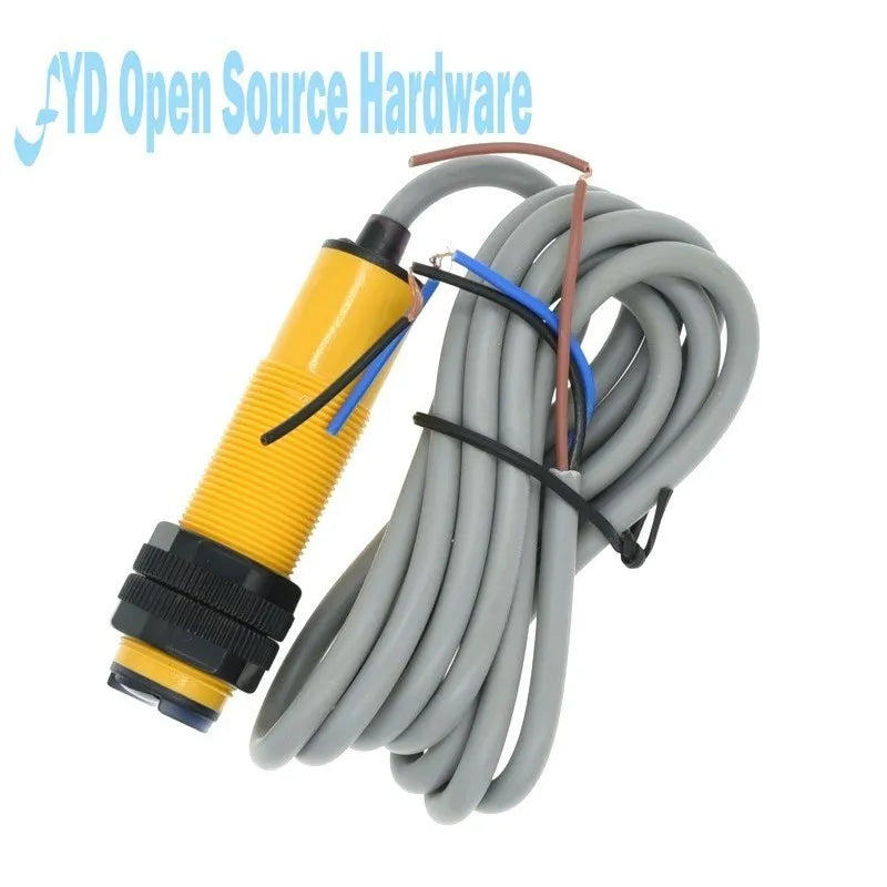 Smart Car Robot E18-D80NK Infrared Obstacle Avoidance Photoelectric Sensor Proximity Switch 3-80cm Detection Range Adjustable