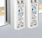 LCTC Solid State Relay DIN Rail Slim SSR 10/15/25/40A 0-10V 0-5V 4-20mA Voltage Regulator Relay With Heat Sink DC-AC DC-DC AC-AC