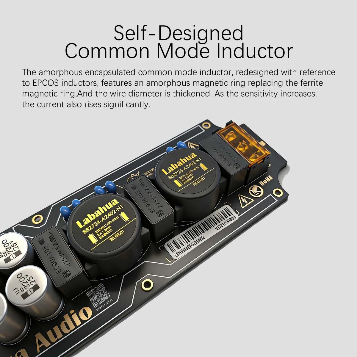 Audio Power EMI Filter Module Alternating Current Power Filter Anti-interference Anti-thunder Audio DIY