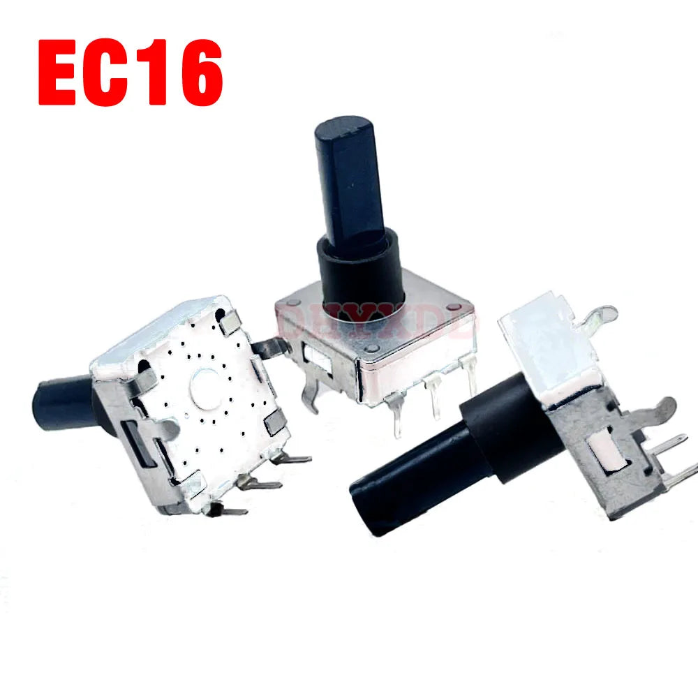 1PCS EC16 Encoder For Rotary Washing Machine Knob 12 Oositioning 12 Pulse Point Shaft Length 20mm Half Shaft