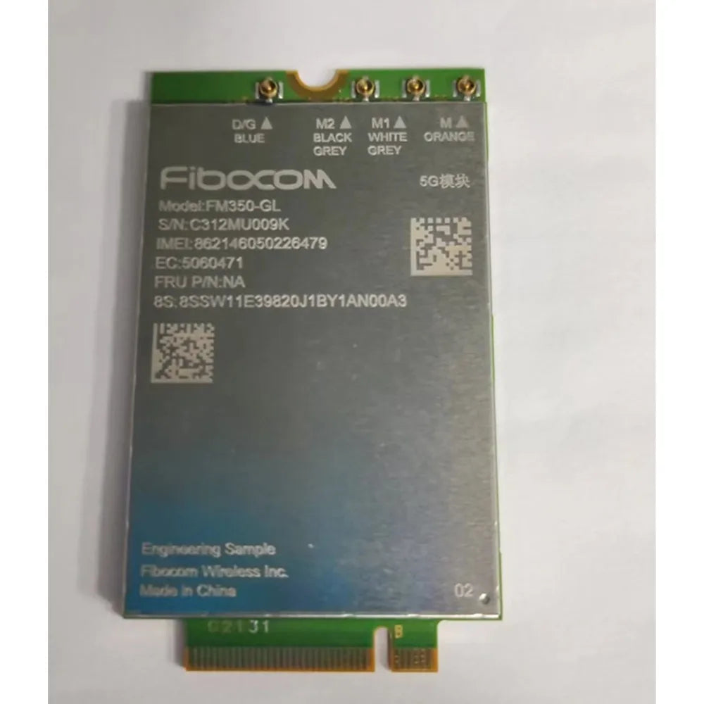 Fibocom FM350-GL 5G Module for Thinkpad T14s X13 Gen3 X1 Carbon 10th X1 Yoga 7th P1 X1 Extreme Gen5 Laptop Engineering Sample