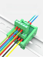 1PCS Guide Rail Terminal Block 1 In 5/8/16 Out Power Distribution Box Wire Parallel Module Guide Rail Terminal Block