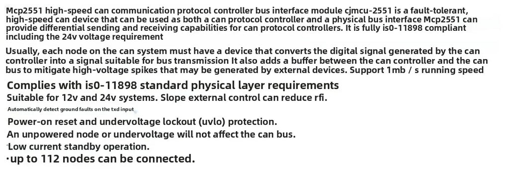 MCP2551 CANBUS Wire Feeding Module For VORON PCB Series 3D Printer Accessories