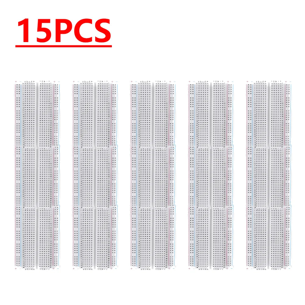 1-30PCS 400 Tie Points Solderless PCB Breadboard Universal Test Protoboard Solderless PCB Breadboard for Experiment Test Robot