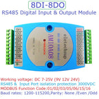 DC 12V 24V 8DI-8DO 16DI 16DO RS485 Isolated Communication Digital NPN PNP Input and Output MODBUS RTU PLC Expansion Board