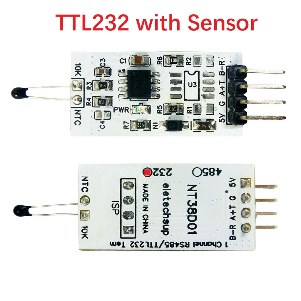 1k-100K Resistance to RS485 RS232(TTL) Converter 10K 3950 NTC Thermistor Temperature Acquisition Module