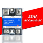 SSR Solid State Relay 10A 25A 40A 60A 80A 100A 120A Single Phase Control Relay DC TO AC DC TO DC AC TO AC