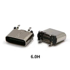 2pcs USB TYPE-C16P Female Socket 180 Degree Vertical USB C Type C 4 Legs SMD DIP Charging Port Connector 5.5mm 6.4mm 6.5mm 7.4mm