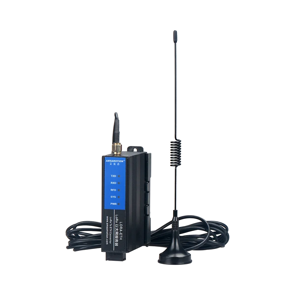 LORA to Ethernet Module LORA-ETH Wireless Remote IO Converter Transmission Signal Data Acquisition Transceiver 3m 10m Antenna