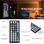 Smart 2IN1 USB LED Strip Lights RGB 5050 Remote Control Kit Flexible Ribbon LED Diode Tape Self-adhesive for TV Backlight