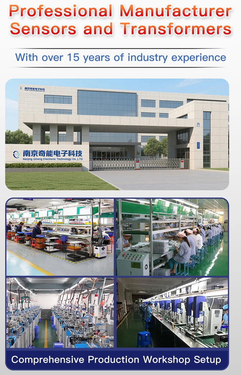 Hall Effect Current Sensor 2.5v 0.625V 1.65V 10A 20A 50A QNHCK2-16 Split Core Current Transducer Transformer Clamp CT 2.5V 2V