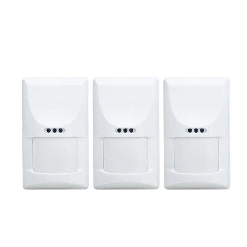 1/3pcs Wired Indoor PIR Microwave Motion Sensor Detector Dual Tech Pet Immune Anti-theft Burglar Alarm with Anti-tamper Switch