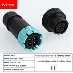 P23 quick connection waterproof connector IP68 waterproof connector male and female aviation plug LED adapter cable connection